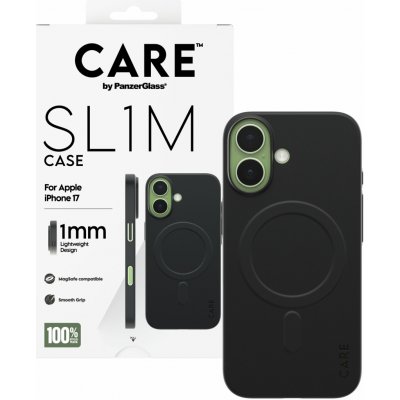 PanzerGlass CARE SL1M ultratenký kryt s MagSafe pro iPhone 17 - černý CR17061 – Sleviste.cz