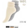 Ponožky dámské pletené s vlnou ALPAKA 2 páry kombinace sv. šedé a béžové