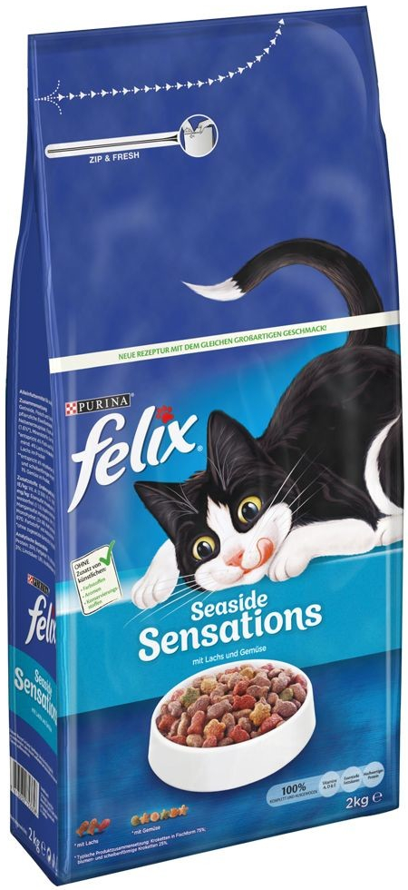 Felix Seaside Sensations s lososem 3 x 2 kg
