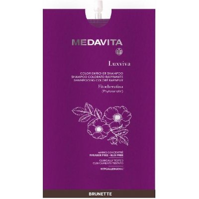 Medavita Luxviva Color barvící šampón hnědý ph 6,5 30 ml