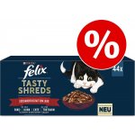 Felix Tasty Shreds s hovězím kuřetem kachnou krůtou ve šťávě 12 x 80 g – Zboží Mobilmania