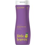 Attitude Dětské tělové mýdlo a šampon 2 v 1 Little leaves s vůní vanilky a hrušky 473 ml – Zboží Dáma