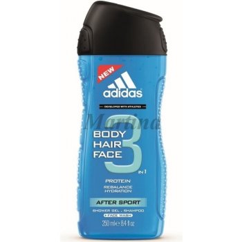 Adidas 3 Active After Sport Men sprchový gel 250 ml