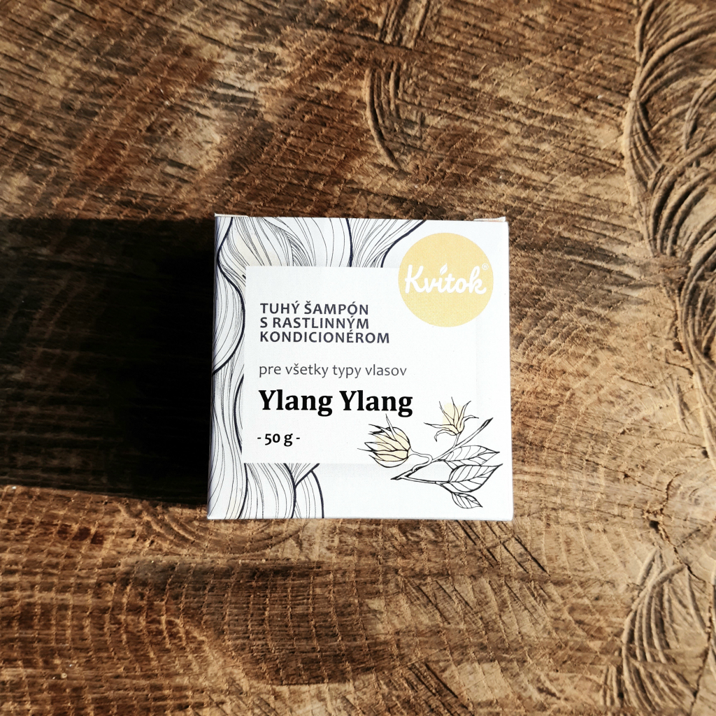 Kvítok tuhý šampon pro světlé vlasy Ylang Ylang 50 g