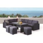 Rojaplast Zahradní souprava MONTREAL rohová set z umělho ratanu – Zboží Dáma