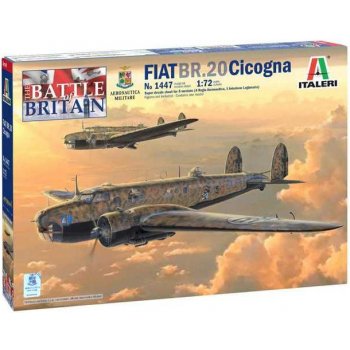 Italeri Model Kit letadlo 1447 Fiat BR.20 Cicogna CF_331447 1:72