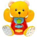Mikro hračky Medvídek 18 cm sedící se světlem a zvukem