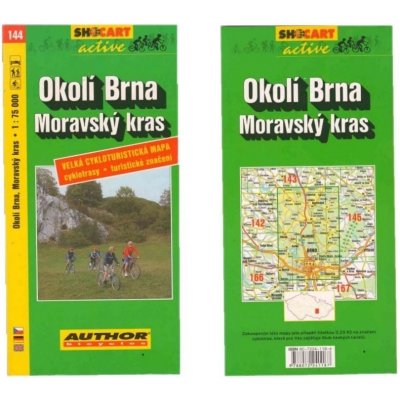 Mapa SHOCART č. 144 Okolí Brna, Moravský kras - cyklo 1 : 75 000 – Zbozi.Blesk.cz