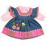 Bigjigs Toys Džínové šaty s růžovým lemem pro panenku 34 cm – Hledejceny.cz
