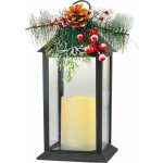 Lucerna MagicHome Vanoce, plast, cerna, 1xLED zluta, 14x14x32.2 cm, 3xAAA – Hledejceny.cz
