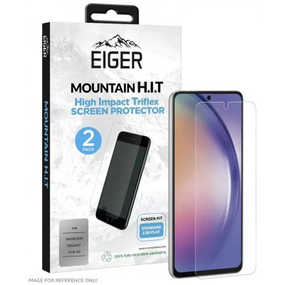 Eiger Mountain H.I.T. Screen Protector 2 Pack for Samsung Galaxy A54 5G In Clear / Transparent EGSP00886