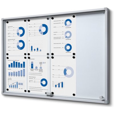 Jansen Display Interiérová Uzamykatelná Vitrína 8 x A4 906 x 641 mm – Zbozi.Blesk.cz