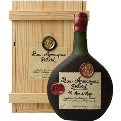 Delord Armagnac Millésimés 70 Ans d´age 0,7 l (dřevěný obal) 40 %