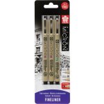 Linery Sakura Pigma Micron, sada 2+1 Pigma PN ZDARMA – Sleviste.cz