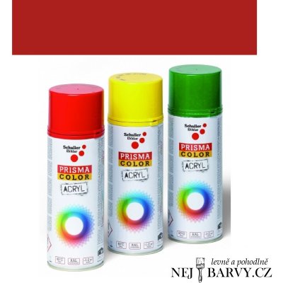 Schuller Eh'klar Prisma Color 91022 RAL 3000 Sprej červený lesklý 400 ml, odstín barva ohnivě červená – Sleviste.cz