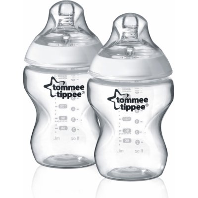 Tommee Tippee láhev C2N 2 ks Transparentní 260ML