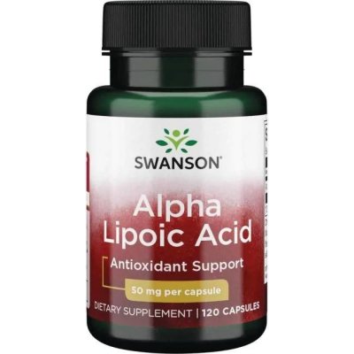 Swanson Alpha Lipoic Acid 100 mg 120 kapslí – Zboží Mobilmania