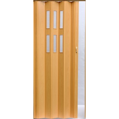 ERKADO Shrnovací dveře PIONEER GLASS Buk 043 71,4 x 202 cm – Zboží Mobilmania