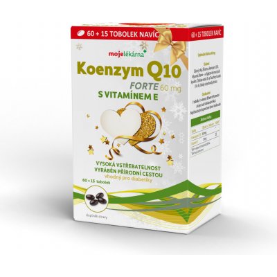 Moje lékárna Koenzym Q10 forte 60 mg 75 tobolek – Hledejceny.cz