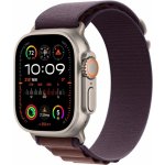 Apple Watch Ultra 2 49mm titanové pouzdro s indigo alpským tahem M MRET3CS/A – Zboží Živě