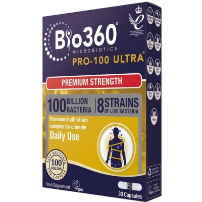 Natures Aid Pro-100 ULTRA 100 miliard bakterií 30 kapslí – Hledejceny.cz