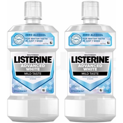 Listerine Advance White Mild Taste 500 ml – Zboží Mobilmania