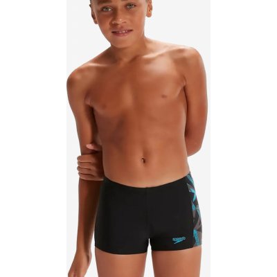 Speedo Hyper Boom Panel Aquashort Boy Black/Bolt/Dove Grey