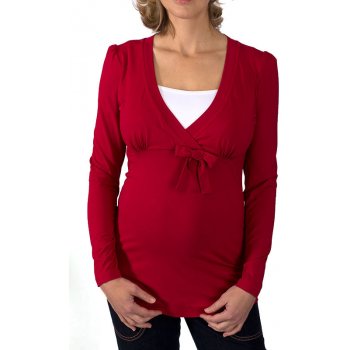 Rialto těhotenské a kojící tričko Daun červené 0441