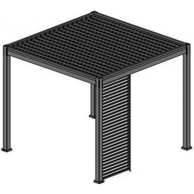 ROJAPLAST Horizontální panel k zastínění pro bioklimatické pergoly se sklápěcími lamelami - WOOD, více velikostí na výběr Rozměr: 1,3 m – Hledejceny.cz