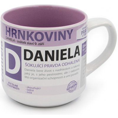 Nekupto Hrnek se jménem DANIELA Hrnkoviny 300 ml – Zboží Mobilmania