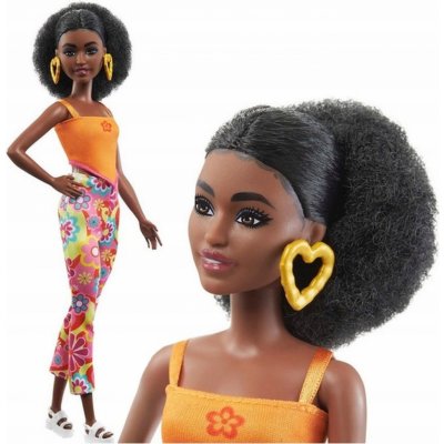 Barbie modelka květinové retro