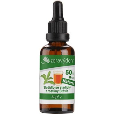 Zdravý den Stevia kapky 50 ml Natural – Zboží Dáma