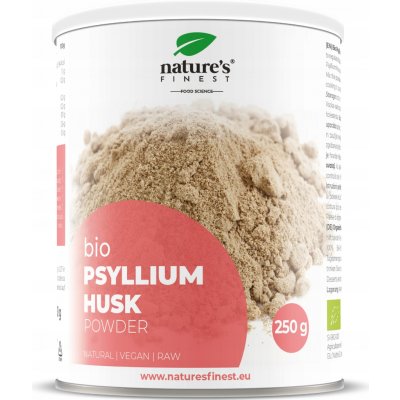Natures Finest BIO Psyllium husk powder 250 g – Hledejceny.cz
