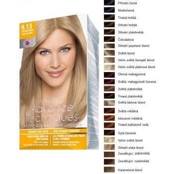 Avon profesionální barva na vlasy karamelová blond 8.1