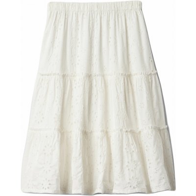GAP dívčí sukně MIDI bílá – Sleviste.cz