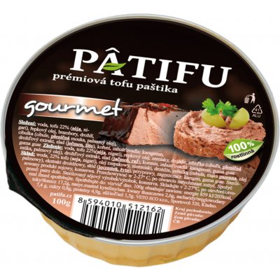Patifu prémiová tofu paštika gourmet 100 g – Hledejceny.cz