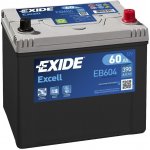 Exide Excell 12V 60Ah 390A EB604 – Hledejceny.cz