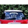 Svatební autodekorace PartyDeco Samolepa na auto ALL YOU NEED is LOVE
