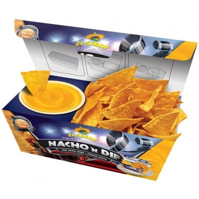 El Sabor Nachos tortilla chipsy a cheese dip snack box 175 g – Hledejceny.cz