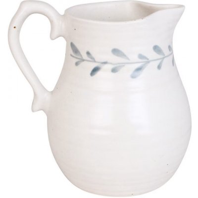 Strömshaga Kameninový džbán Viola Leaf 1,75 l, bílá barva, keramika – Zboží Dáma