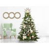 Vánoční stromek LAALU Ozdobený stromeček ELEGANCE PŘÍRODY 270 cm s 136 ks ozdob a dekorací