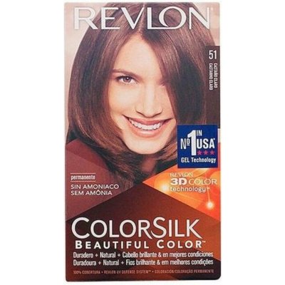 Revlon Color Silk barva bez amoniaku světlohnědá 51 – Zboží Mobilmania