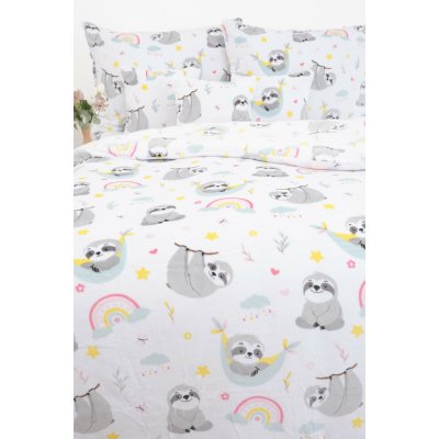 MKLuzkoviny.cz povlečení mikroplyš Exclusive Lenochod 140x200 70x90 – Zboží Dáma