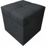 Well Done Taburet s úložným prostorem kostka 1 měkká 40x40 různé barvy 100 černá – Zboží Dáma