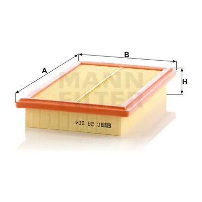 MANN FILTER Vzduchový filtr C 28 004 – Hledejceny.cz