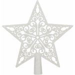 SPRINGOS Hvězda na vánoční stromeček 22cm bílá vánoční ozdoba CA1278-XG – Sleviste.cz