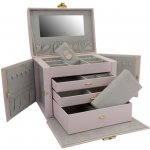 Friedrich Lederwaren šperkovnice Caiman růžová – Zboží Dáma