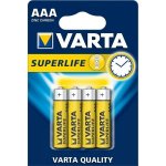 Varta SUPERLIFE AAA 4 ks 2003101304 – Zboží Živě