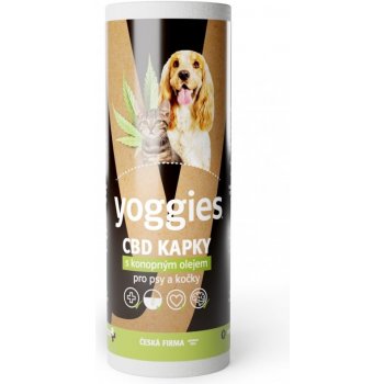Yoggies CBD kapky 3,2 % olej pro psy a kočky 10 ml
