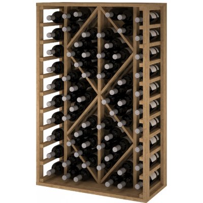 Expovinalia Regál na víno TORAL Borovice s odstínem světlý dub – Zboží Mobilmania